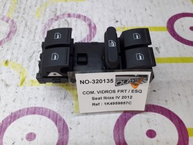 Comando de Vidros Frt / Esq  Seat Ibiza IV   Cv de 2012 - Ref OEM : 1K4959857C